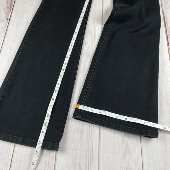 WHBM Modern Flare Jeans Women’s 4 Black Embellished Y2K Gorpcore Goth Casual - Picture 14 of 16